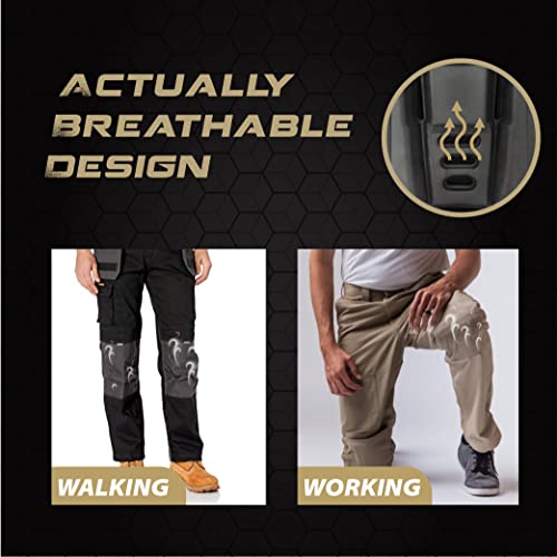 Knee Pad Inserts for Work Pants, Uniforms, and Tactical Pants, Breathable Knee Pad Inserts for Garden, Construction, Floor, Cleang, and Garage 9.3''×6.5''×1'', Black - size: 1 pair 9.3''×6.5''×1''