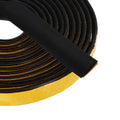 PATIKIL 16.4FT Solid Rubber Weather Stripping, 2Pcs 7/9" W x 1/5" H Self Adhesive D Shape EPDM Rubber Seal Strip Gasket for Door Frame Window Insulation RVs Furniture Cabinets, Black - size: 16.4FT x 7/9"W x 1/5"H