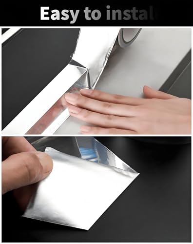 Aluminum Foil Tape 2" x 100' Silver, 4mil Thick, Heavy Duty, High Temp, HVAC Tape - size: 2 inch x 100 feet x 4 mil
