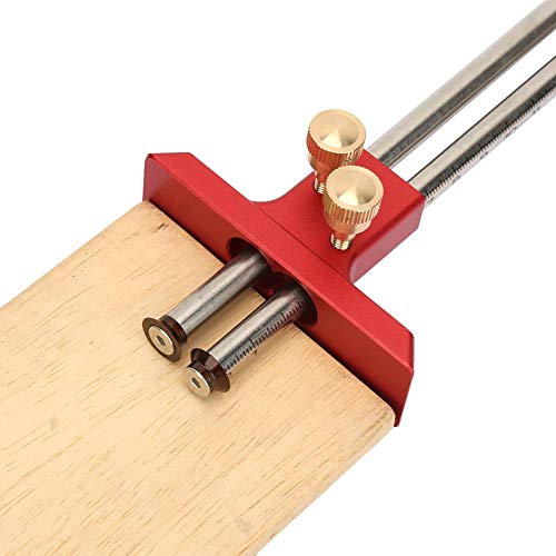 Wood marking gauge, Stainless Steel Woodworking Double Head Scriber Ruler Marking Gauge Wood Scribe Tool Carpentry For Carpenter