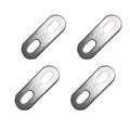 4 pcs 304 Stainless Steel Adjustable Mending Plates, 80mm(3 1/7inch) Flat Straight Slotted Repair Brackets for Pipe, Furniture & Structural Repair - size: 80mm(3 1/7inch)