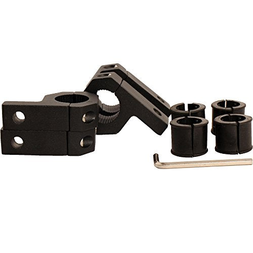 House Tuning 4pcs 3/4 inch Light Mount Bracket for 0.75" Tube Clamp 19mm Roll bar Clamp Brackets (Include 4 Clamp) - size: 0.75"-Clamp Kit