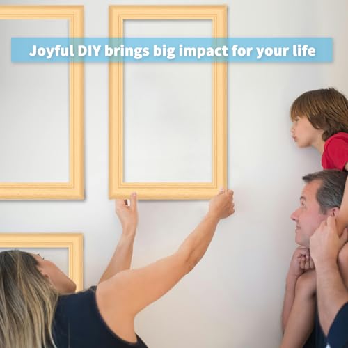 Art3d Pre-Cut Wall Molding Set of 6 pcs, 3 Top 3 Bottom, Oak - color: ‎Oak: Style 2