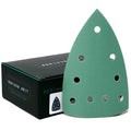 Serious Grit - 4" x 6" Delta P220 Grit Sanding Sheets - 50 Pack Box | Fits Festool DTS 400 & Mirka DEOS Delta Sanders - Heavy-Duty Hook & Loop Wet/Dry Film Sandpaper for Detail Work - size: 220 Grit