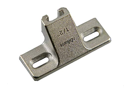 Blum 130.1100.23x10S 130.1100.23, Plate, Face Frame, 1/2" Overlay (Pack of 10 with Screws), Nickel Finish - size: Pack of 10