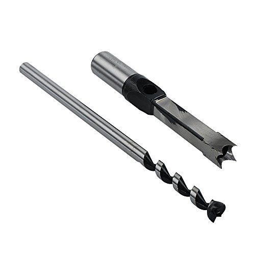 SaferCCTV Square Hole Drill Bits for Wood, 4Pcs Woodworking Mortising Chisel Set Bit 1/4-Inch, 5/16-Inch, 3/8-Inch, 1/2-Inch - size: 1/4-Inch - 1/2-Inch