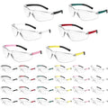 Salfboy Clear Safety Glasses Bulk for Men, Ansi Z87.1 Protective Eyewear - color: Colorful