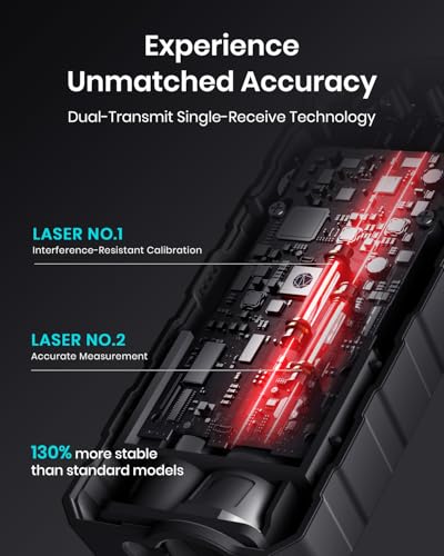 MILESEEY Laser Measure, Laser Measuring Tool with Angle Sensor