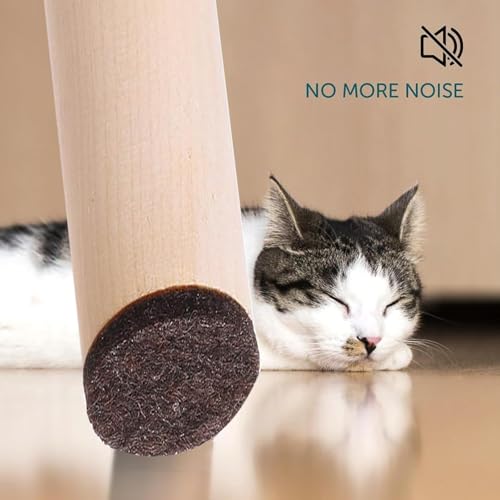 Fursafe&Q Felt Furniture Pads, Furniture Felt Pads for Hardwood Floors -Self Adhesive Chair Leg Floor Protectors, Protect Your Floors from Nicks, Bumps and Scratch, 215 Pcs Brown Beige Chair Feet - size: 215 Pcs Beige Brown Felt Pads