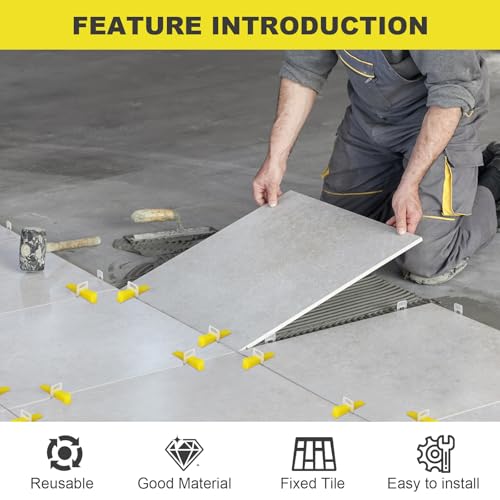 DGSL 400PCS Tile Leveling System Tile Wedges for 1/8", 1/16", 1/32" Spacers