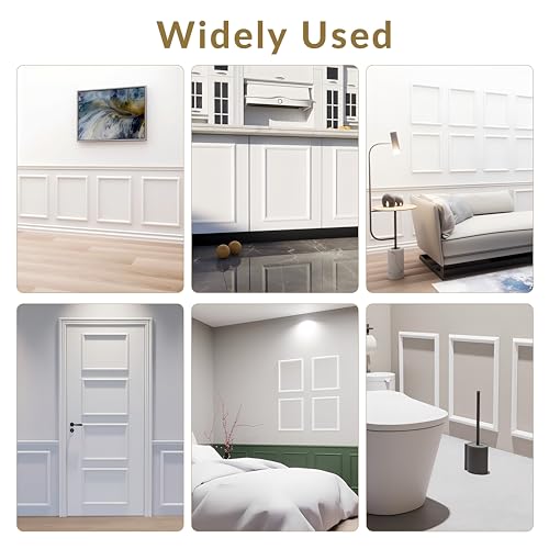 Peel and Stick Wall Molding Set, 2 Frames, 16 x 20 Inch - size: 16" x 20"