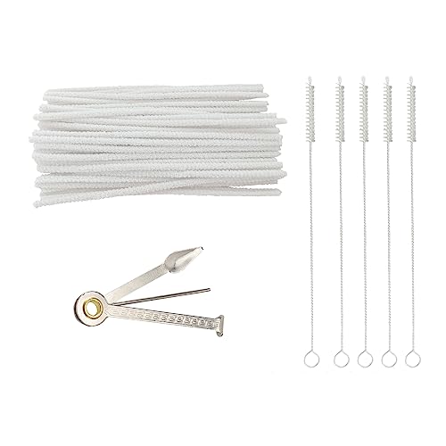 WAFJAMF 56 Pcs Pipe Cleaner Kit 50 Strips 1 Tamper Tool 5 Brushes Set - color: Pipe Cleaning Kit-56pcs