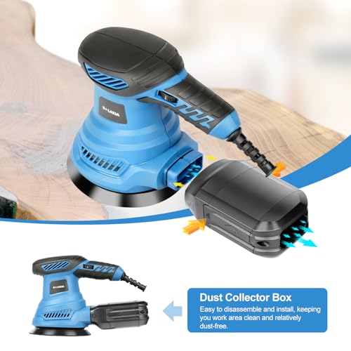 2.5-Amp Random Orbital Sander Corded 4.9-Inch with 20Pcs Sandpapers