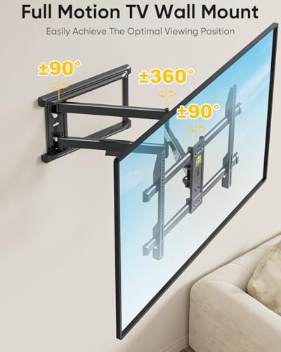 FORGING MOUNT Corner TV Wall Mount for Most 37-75 Inch TVs up to 99lbs - size: Fits 37"-75" TVs