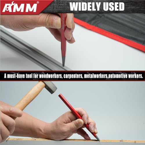 AMM 28-Piece Punch and Chisel Set, Heavy Duty Cr-V for Metal - size: 28PC