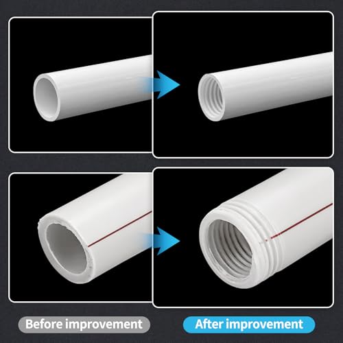 3PCS PVC Pipe Threader Kit, Dual-Function Tool for Plumbers & DIY - style: 3