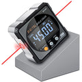 Digital Angle Finder & Gauge, Magnetic Dual Laser Inclinometer - color: Grey