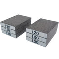 Tonmp 6 PCS 120 Grit Hand Sanding Blocks Set - Fine Sander Sponge, Wet and Dry Dual-use Sanding Sponges, Washable and Reusable, Ideal for Wood Metal Wall Polish - style: 120 Grit
