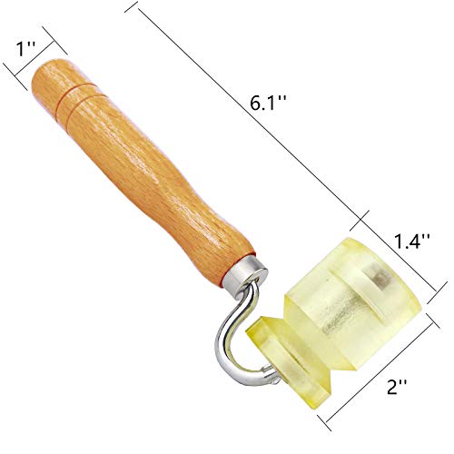 CARTINTS Rubber Seam Roller, Wallpaper Roller for Auto Car Audio Sound Deadening Application, Sound Heat Insulation Mat Wallpaper Application, Perfect for Processing Edges - color: Rubber Roller