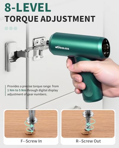 Cordless Screwdriver Set 3.7V with LCD Touchscreen Display