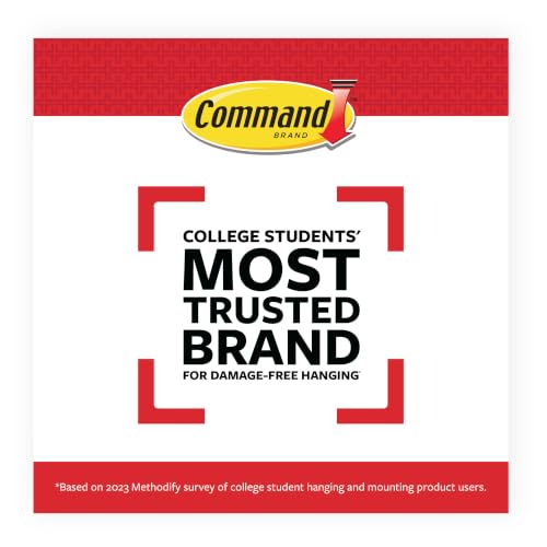 Command Medium Picture Hanging Strips, 5 lb per Strip, 100 Pairs, White - size: 100 Pairs