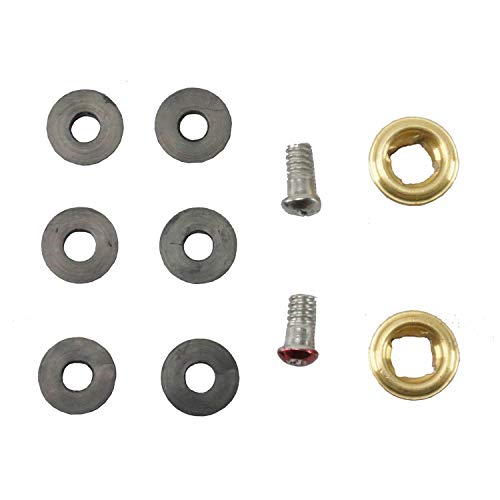 Repair Kit for 4" or 8" Faucets, Rubbers, Screw and Copper Seat, HOT & Cold (Combo-Kit) - style: Combo-Kit