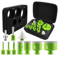 Diamond Core Drill Bits Set - 10pcs Tile Hole Saw Kit 6/8/10/25/35/50/65mm with 2" Diamond Beveling Chamfer Bits for Porcelain Ceramic Tile Granite Marble