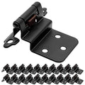 20 Pack (10 Pairs) 3/8 Inch Inset Cabinet Hinges Black - color: Matte Black, size: 20 Pack (10 Pairs)