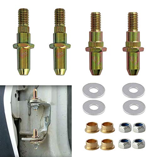 LEDAUT Door Hinge Pin and Bushing Repair Kits for 1999-up GMC Sierra Silverado Chevy Truck SUV - size: OT264
