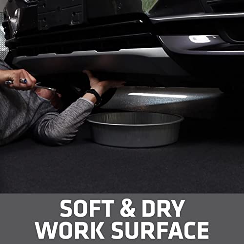 Drymate Oil Spill Mat (29" x 36"), Premium Absorbent Oil Pad, Reusable, Washable, Durable, Waterproof Backing Contains Liquids, Protects Garage Floor Surface (USA Made) - size: 2'5" x 3' (Rectangular)