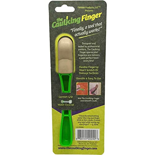 A Caulk Smoothing Tool Providing Smooth Finishing to Caulks Like a Professional. Comfort Grip, Durable and Easy to Use. Saves Your Fingers from Splinters and Soreness