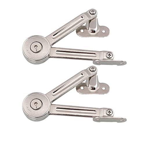4 Packs [Upgraded] Qrity Cabinet Cupborad Furniture Door Lift Stay Support Hinge Damper - Support Up to 20KG - Opening Angle 75°/90°/110° - Come with Hex Key - size: 4 PCS