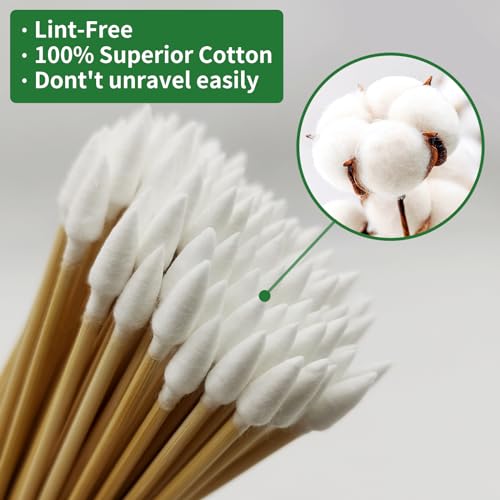 1700PCS gun cleaning supplies—1500PCS Gun Cleaning Patches +200PCS Gun Cleaning swabs,2"x2"Lint Free Gun Cleaning Rags,6"Long Cotton swabs for 9mm and All Caliber of Firearms.Gun Cleaning Kit - color: 1500Patches + 500Pointed Swabs