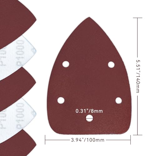 60 Pcs 1000 Grit Mouse Sandpaper, Aluminum Oxide Mouse Sanding Pads - size: 1000 Grit