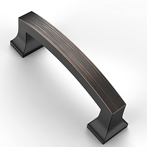 Asidrama 10 Pack 3 Inch(76mm) Hole Centers Kitchen Cabinet Handles, Oil Rubbed Bronze Cabinet Pulls Kitchen Cabinet Hardware for Cupboard Drawer Pulls - color: Oil Rubbed Bronze, size: 3" Hole Center, style: 10 Pack