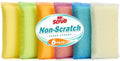 Sponges Kitchen Scrub Dish Sponge Scouring Pad, 6 Pack Cleaning Brush Dishwasher Soap Supplies, Dishwashing Dinnerware Towels Sink Pan Pot Cloth Rags Holder Bathroom Bathtub (Multi Color) - size: 6 Pack-(Multi Color)