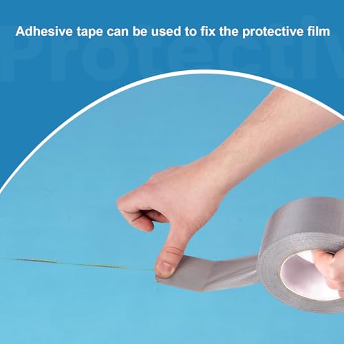 Temporary Floor Protection Film for Construction - 325 SQFT Coverage (39.4" x98.5ft), Heavy-Duty Surface Protector for Hardwood, Tile, Carpet, Countertops