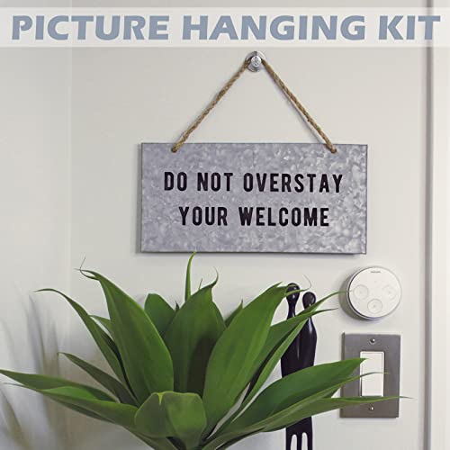 Zhengmy 40 Pcs Double Headed Picture Hangers Nails 4 Size, Silver - color: Silver