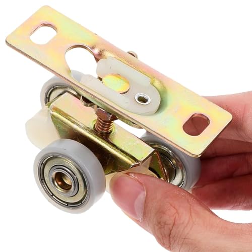 2 Sturdy Metal Silent Nylon Universal Wheels, Glass Sliding Door Pulleys, Bathroom Closet Door Rollers, Replacement Pocket Doors, Sliding Pocket Door Hardware Replacement Roller Components