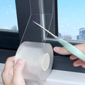 Transparent Window Weather Sealing Tape 2 Inch x 16.5 FT Weather Stripping Residue-Free Clear Window Insulation Tape for Doors Windows and Shower Glass Gaps (2 in * 16.5 FT) - size: 2 In * 16.5 FT Clear