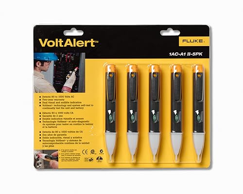 Fluke 1AC II VoltAlert Non-Contact Voltage Tester (Pack of 5)