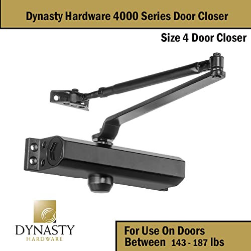 Dynasty 4000 Series Door Closer, Sprayed Duronotic Bronze, Spring 4 - color: Duronotic/Brown