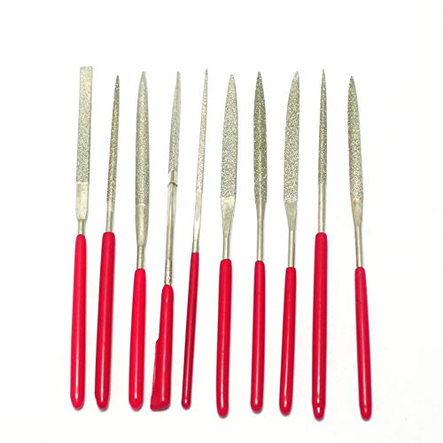 Mini Diamond Needle File Set (10 Piece),2mm x 100mm