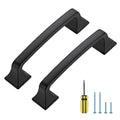 30 Pack Kitchen Cabinet Handles 3-3/4 Inch Hole Center Black Cabinet Pulls - color: Matte Black, size: 3-3/4 Inch Hole Centers
