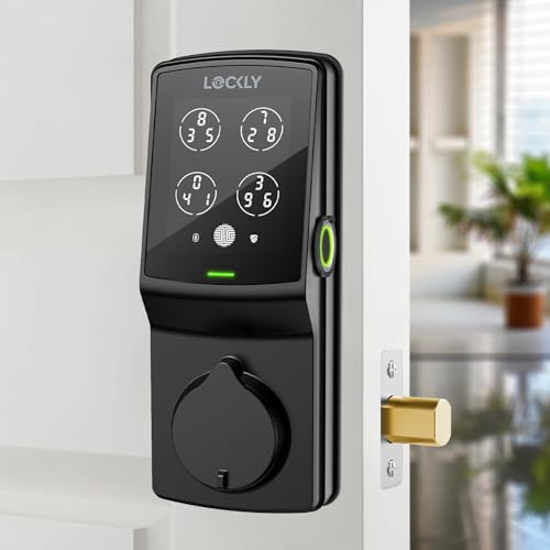 Lockly Secure Plus Smart Deadbolt Lock with 3D Biometric Fingerprint - color: Matte Black