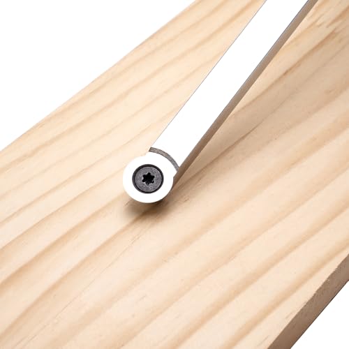 17 inch Wood Lathe Turning Tools Set 4 pcs, 17" Finisher Carbide Tipped Lathe Chisel Tool Bar, with Wooden Handles and Square Round Diamond Carbide Inserts