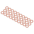 M METERXITY 30 Pack Silicone O-Rings - Garden Water Hose Rubber Sealing Gasket Ring, Soft & Elastic, Apply to Outdoor (7mmx9mmx1mm, Red) - size: 7mmx9mmx1mm