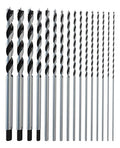 16Pcs(7/64" - 5/8") 12 Inch Extra Long Brad Point Wood Drill Bit - size: Extra Long (7/64"-5/8") - 16pcs