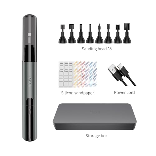 Iesooy for DSPIAE PRO Reciprocating Electric Sanding Pen, 5-Speed and USB Charging with LED Light, Multi-Purpose Power Tool, Mini Power Sander for Sanding, Polishing, Finishing, DIY Crafts