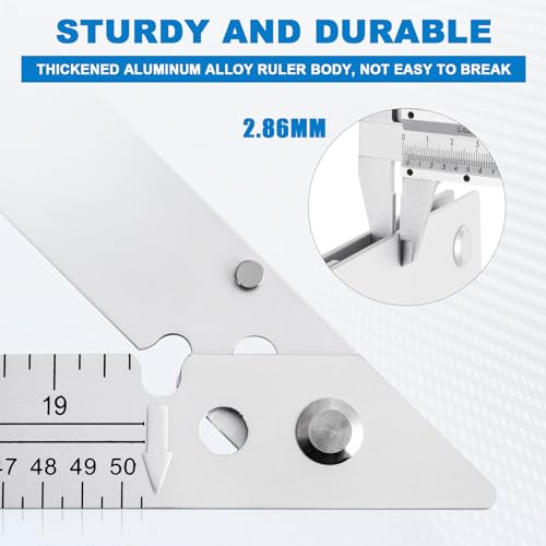 Folding Triangle Ruler 48inchs Aluminum Framing Square